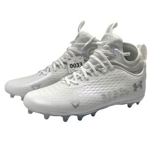 Under Armour Men White Highlight MC Football Cleats Size 11.5 Art 3025082